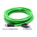 M12-D4F-R M12-D型轉RJ45工業網路線-母頭 M12轉rj45網路線接口母頭D型 M12航空插頭4芯8芯 M12D型轉RJ45工業網線